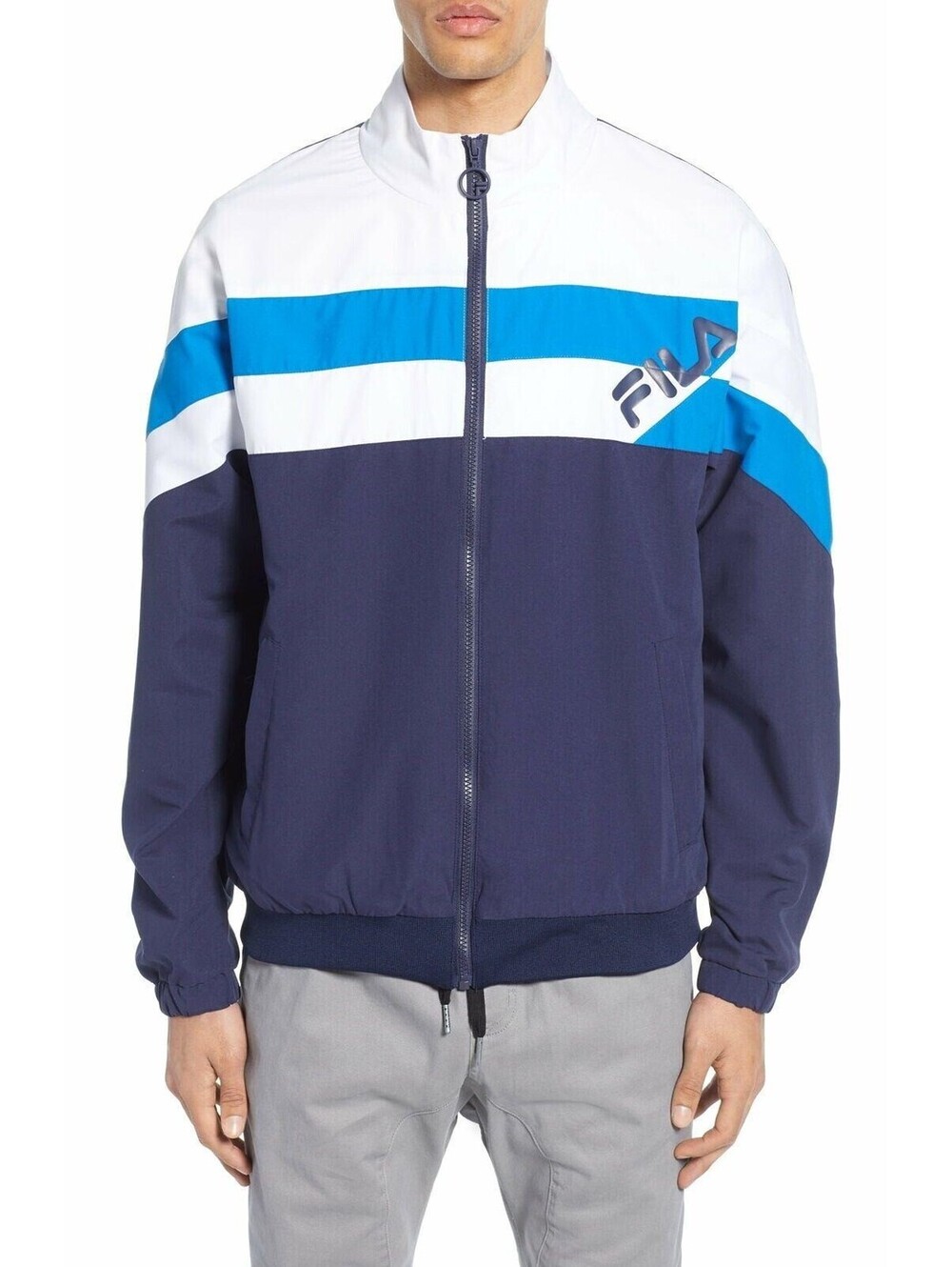NEW Fila Slade Color-Block Track Jacket Small